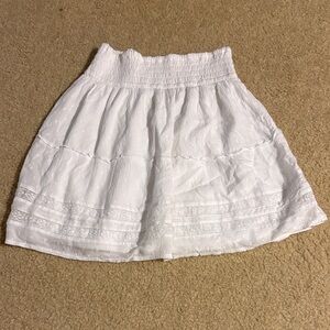 Hollister White Mini Skirt